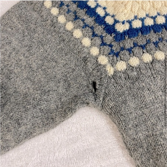 Vintage Norvyk Textured Knit Wool Crew Neck Sweater M - Picture 5 of 14